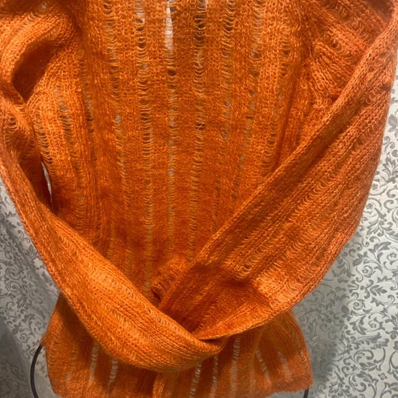 Ladies Parasuco Premium V neck Mohair Blend Sweater Sz L - Picture 4 of 10